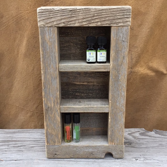 Big Sage Ridge Other - Handmade Rustic Barn Wood Essential Oil Shelf